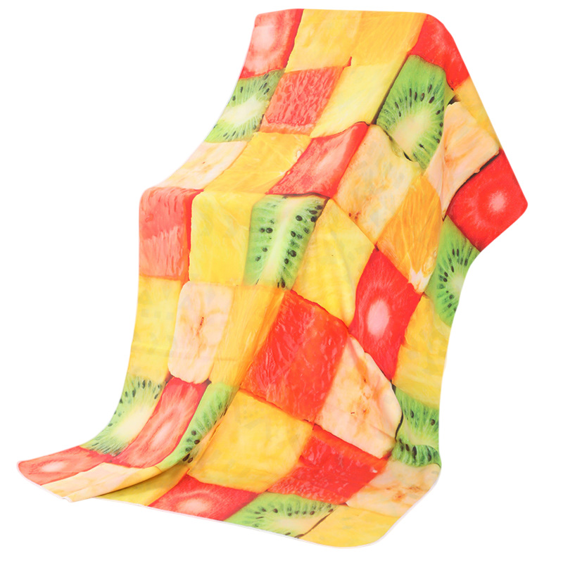 Double-Sided Velvet Microfiber Beach Towel